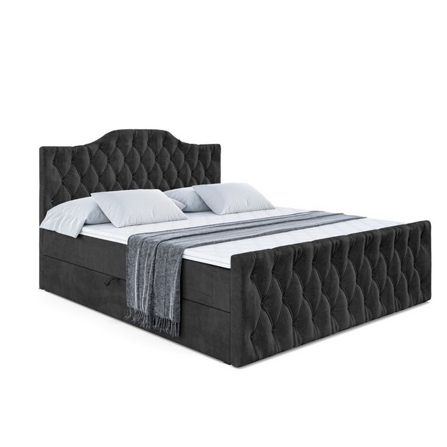 ALTDECOR Boxspringbett VILA-1-Z (Multipocket-Matratze H4, H3 Matratze Bonel günstig online kaufen