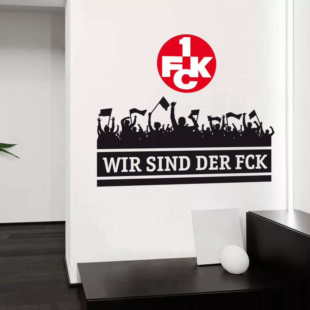 Wall-Art Wandtattoo »Wir sind der FCK mit Logo«, (1 St.), selbstklebend, en günstig online kaufen