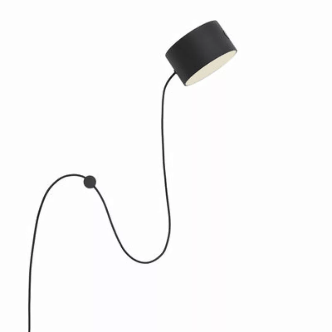 Wandleuchte mit Stromkabel Post metall schwarz / LED - Drehbarer Magnet-Spo günstig online kaufen