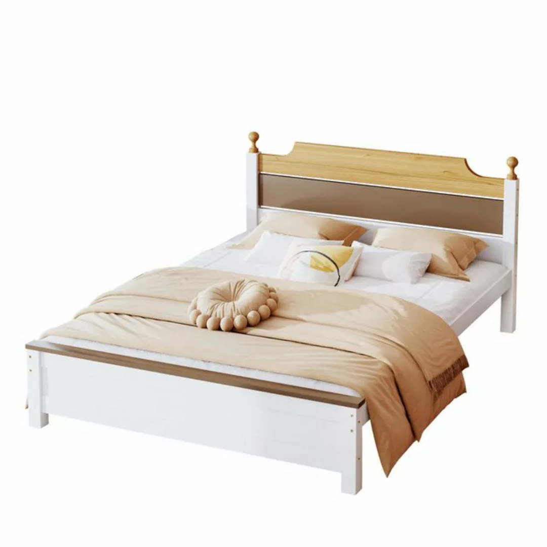 MODFU Holzbett Einzelbett, Jugendbett, Gästebett (140x200 cm, Erwachsenenbe günstig online kaufen