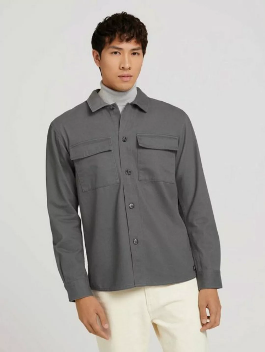 Tom Tailor Denim Herren Hemd Relaxed Overshirt günstig online kaufen