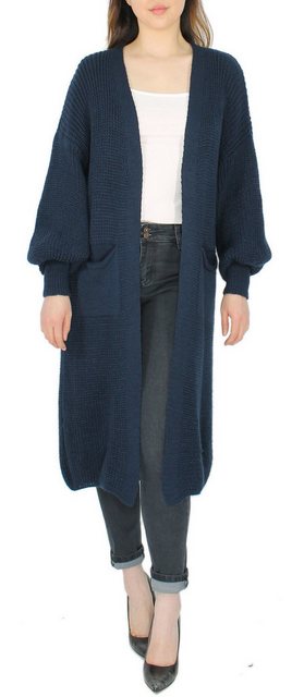 dy_mode Cardigan Langer Grobstrick Cardigan Damen Strickjacke im Oversize-L günstig online kaufen