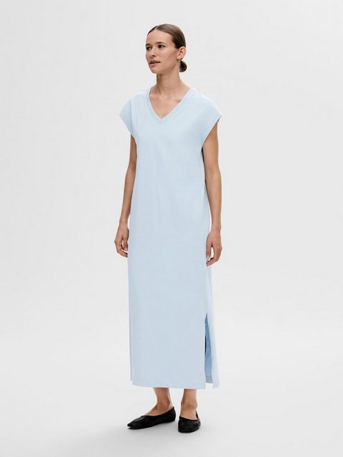 SELECTED FEMME Shirtkleid Legeres Sommerkleid Maxi Dress mit Bindegürtel (l günstig online kaufen