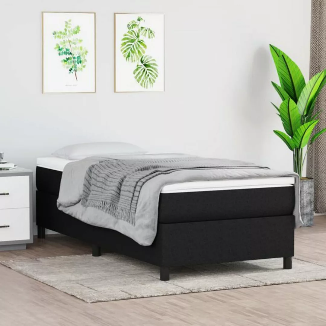 Vidaxl Boxspringbett Schwarz 100x200 Cm Stoff günstig online kaufen