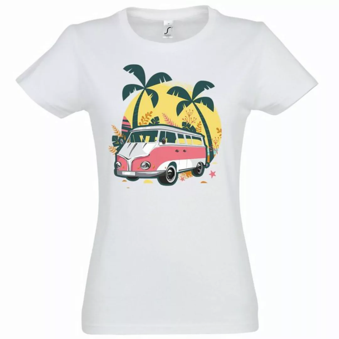 Youth Designz T-Shirt Camping Van Urlaub Damen Shirt mit trendigem Frontpri günstig online kaufen