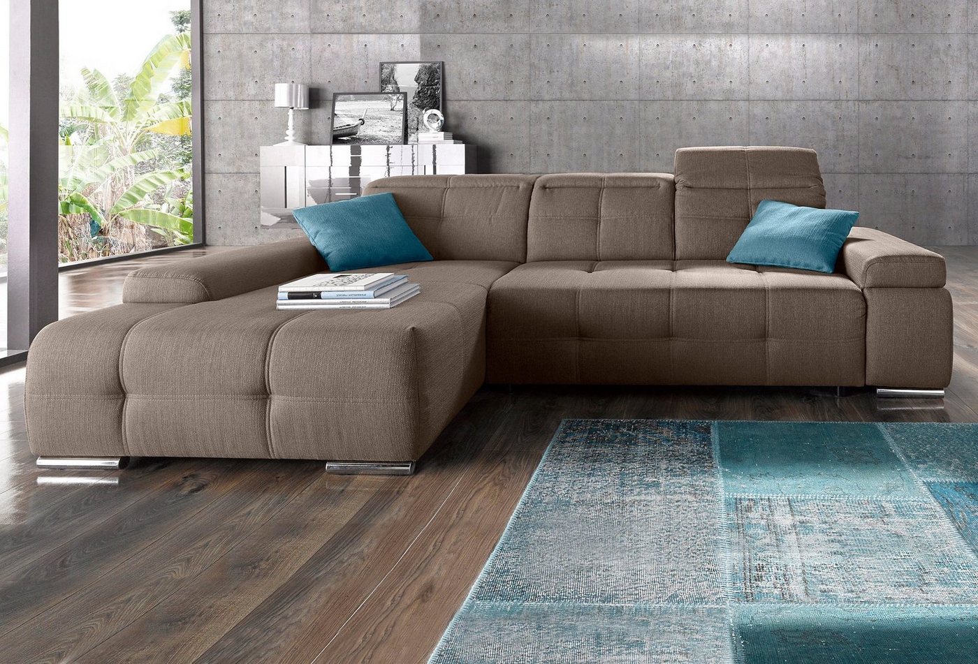 sit&more Ecksofa "Bellevue L-Form", wahlweise mit Bettfunktion günstig online kaufen