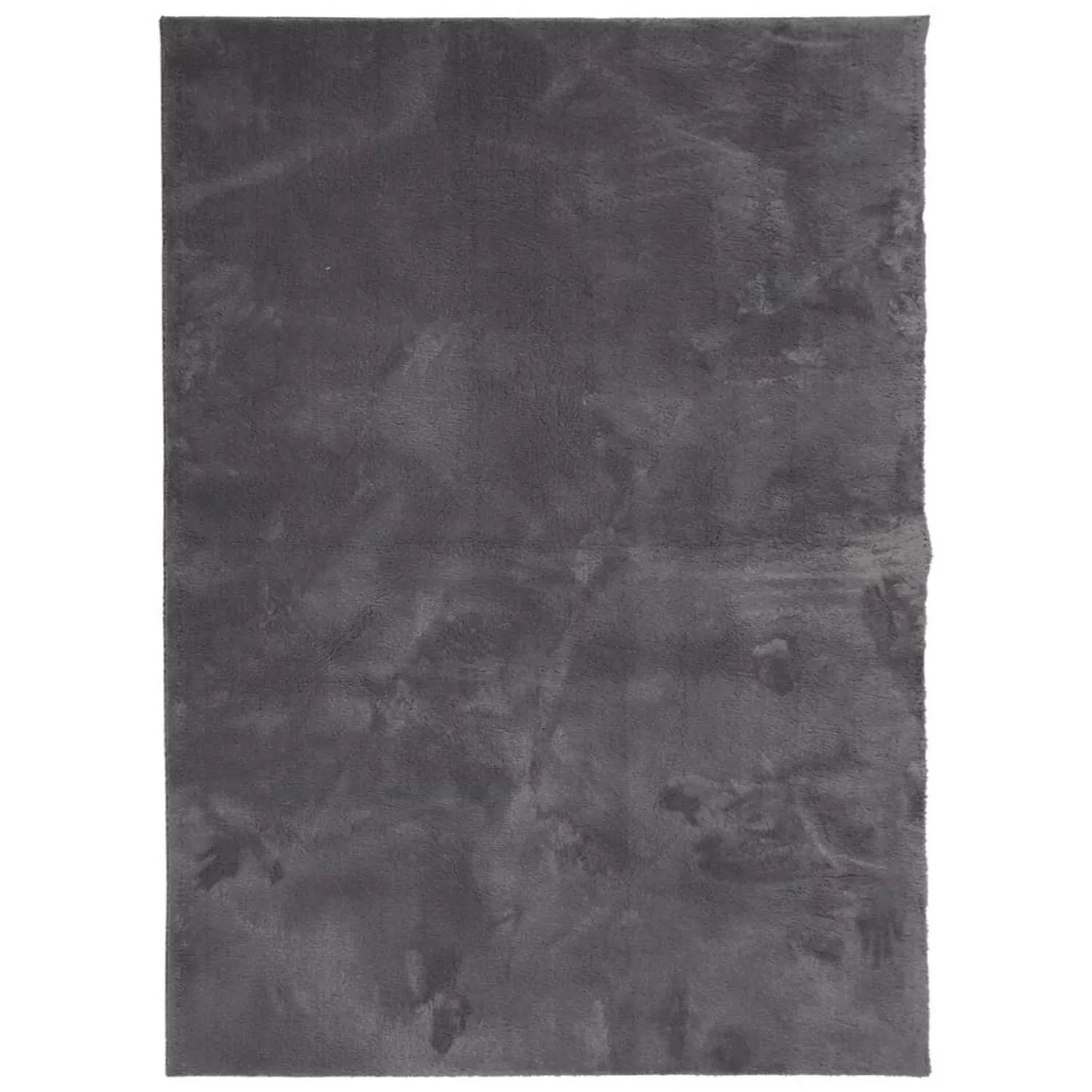 vidaXL Teppich Huarte Kurzflor Weich Und Waschbar Anthrazit 120x170 Cm 1933 günstig online kaufen