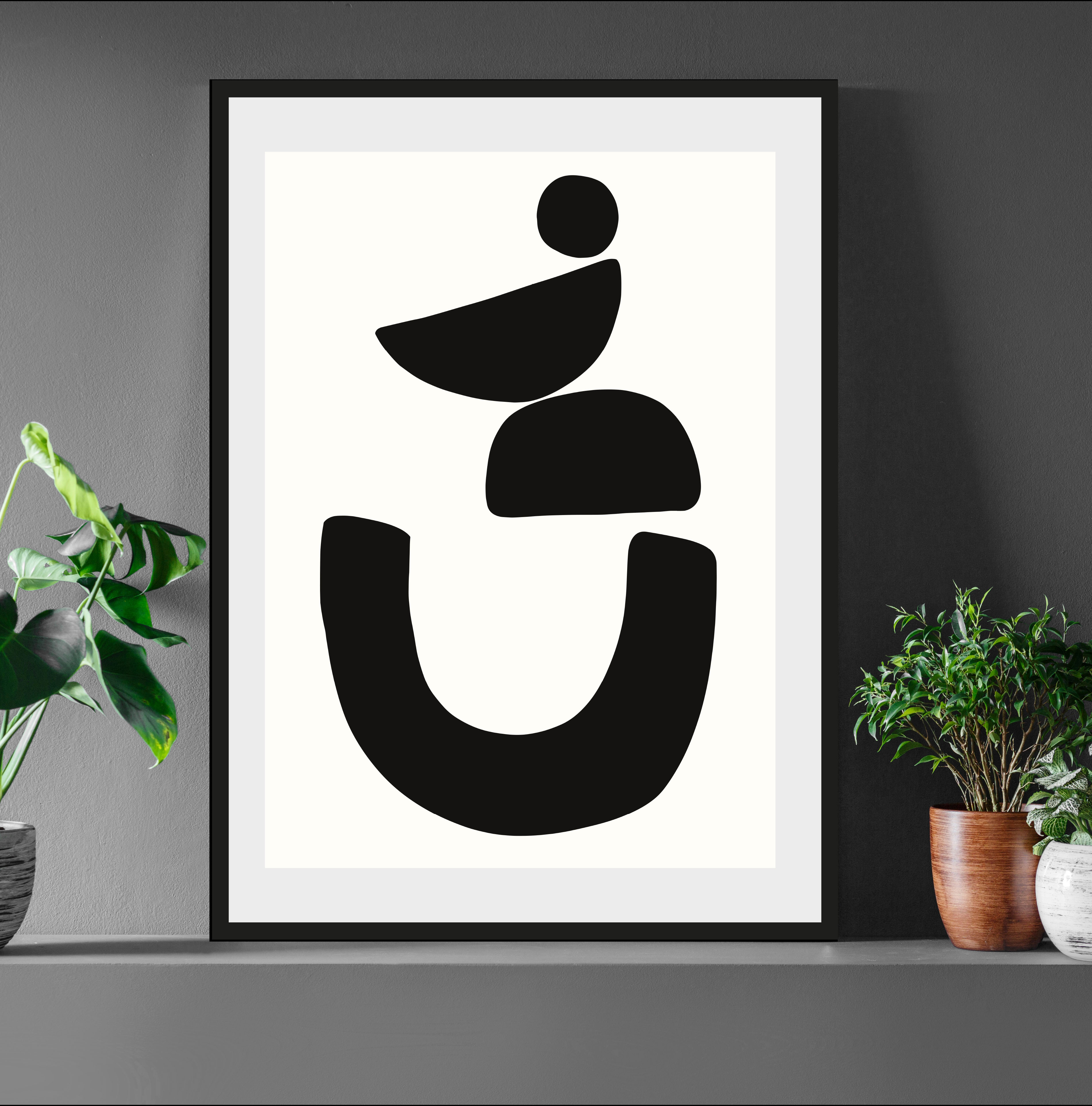 LeGer Home by Lena Gercke Bild "Black is Beautiful", Abstrakt-Kunst-Schwarz günstig online kaufen