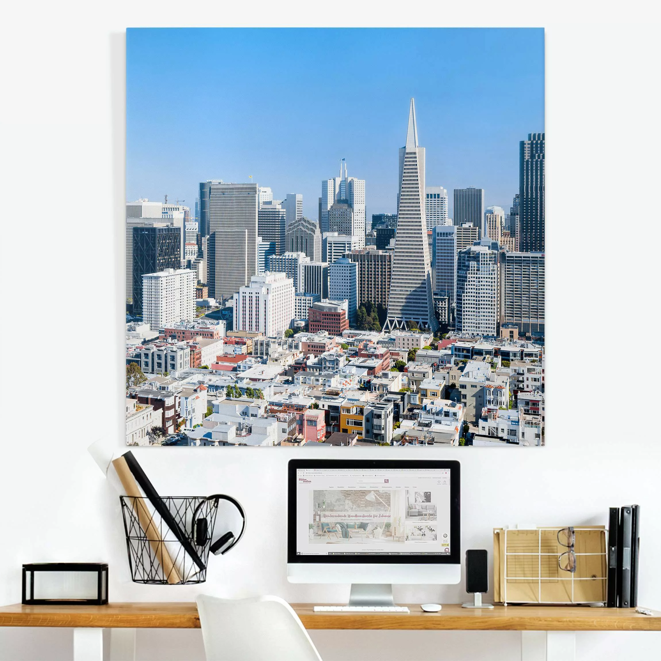 Leinwandbild San Francisco Skyline günstig online kaufen