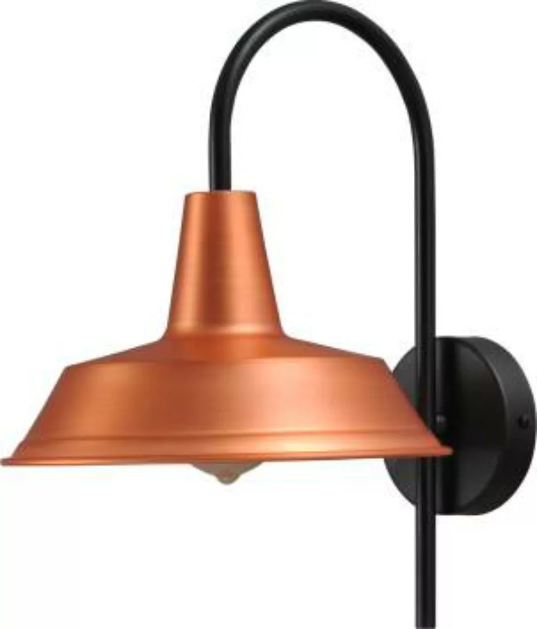 Wandlampe Kupfer XXL Schirm Ø25cm PRATO Industrie günstig online kaufen