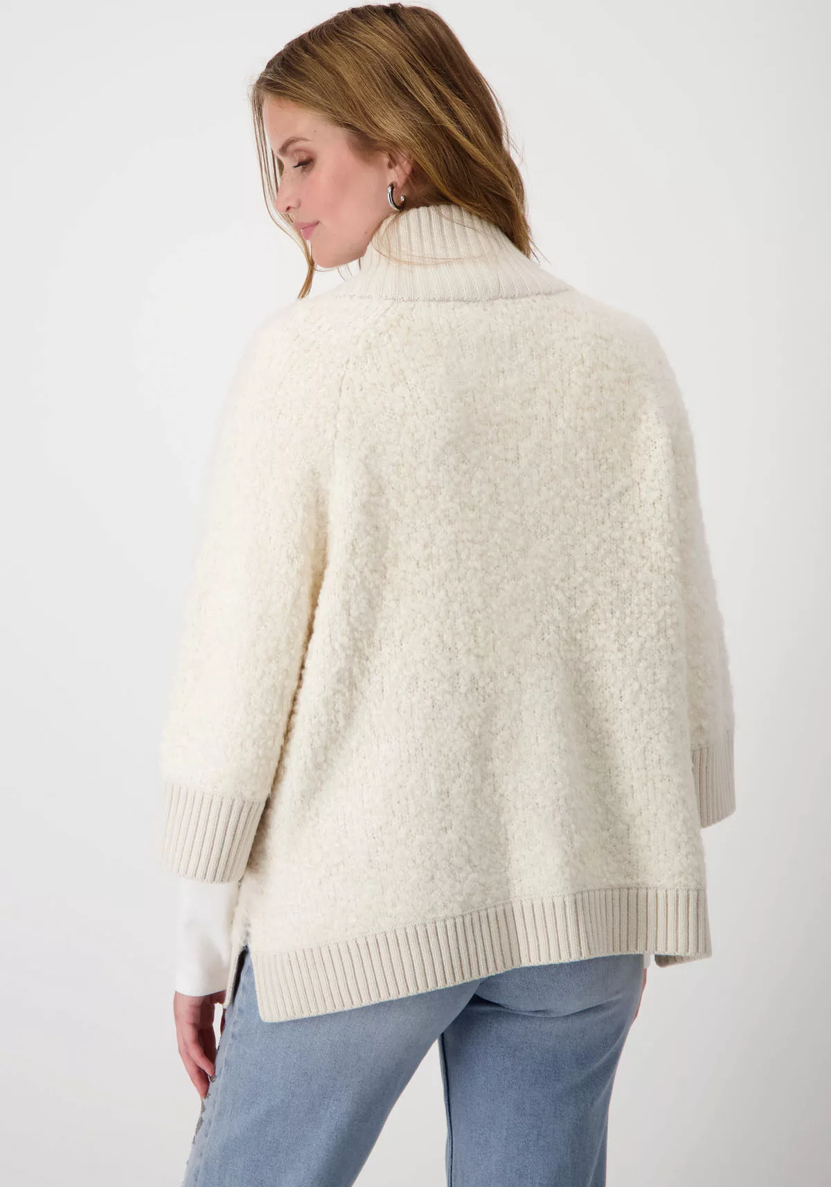 Monari Strickjacke aus Boucle Garn günstig online kaufen