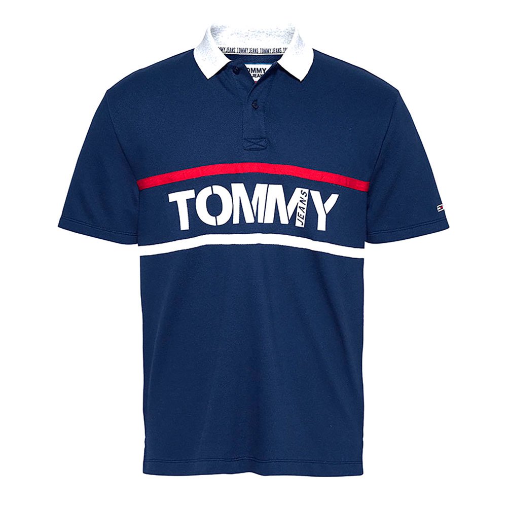 Tommy Jeans Bold Graphic Kurzarm-poloshirt M Twilight Navy günstig online kaufen