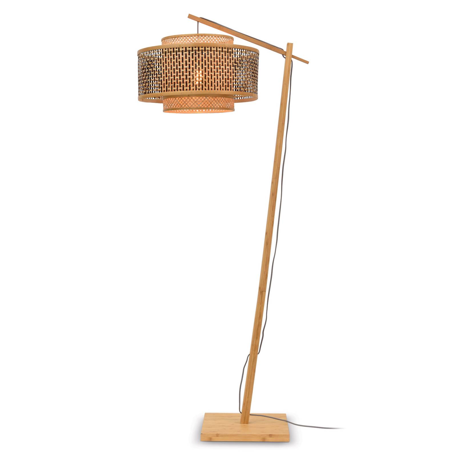 GOOD & MOJO Bhutan Stehlampe natur 176cm Ø50cm günstig online kaufen