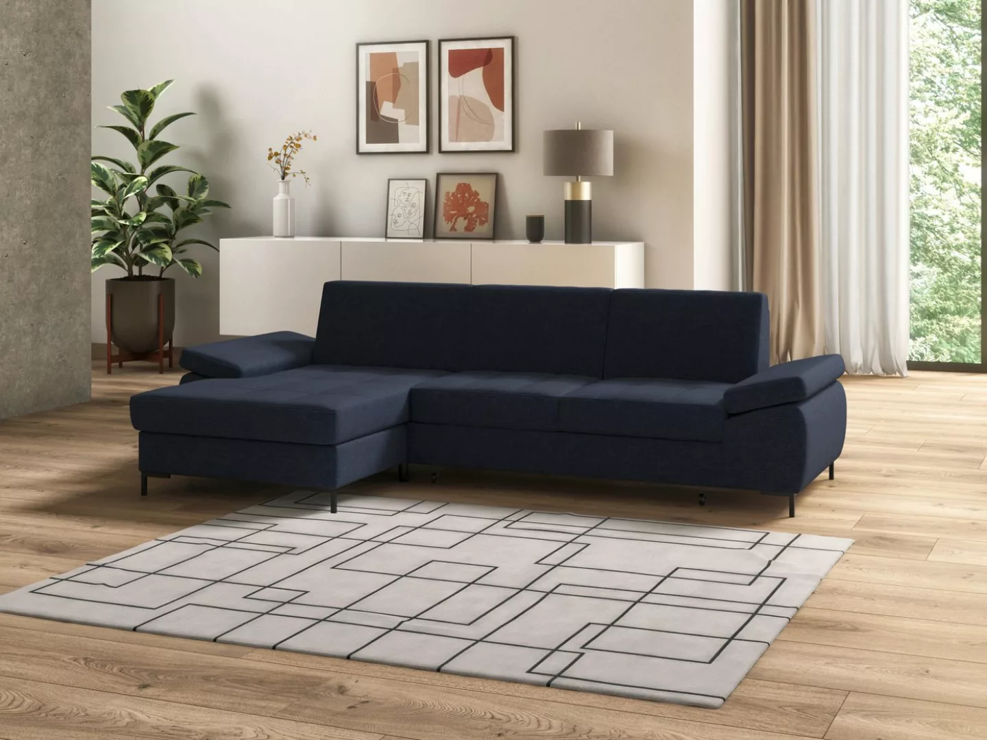 DOMO collection Ecksofa "Capelo L-Form", mit Armteilverstellung, wahlweise günstig online kaufen