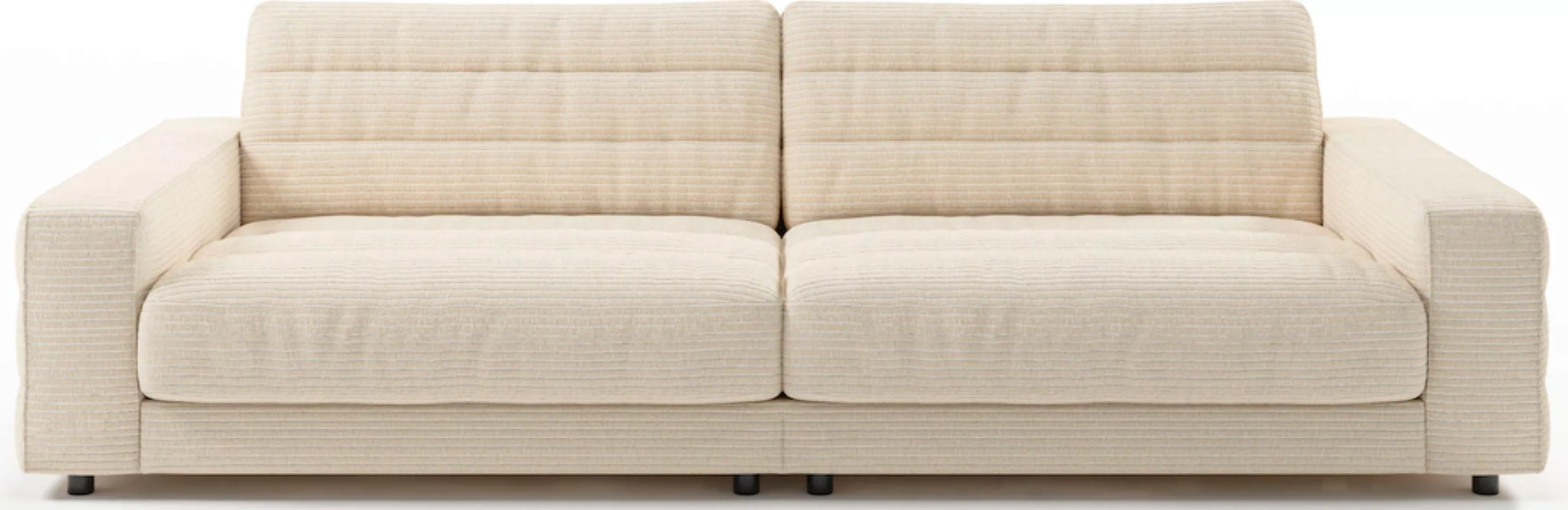 3C Candy Big-Sofa "Stripes", Lose Rückenkissen, mit feiner Quersteppung günstig online kaufen