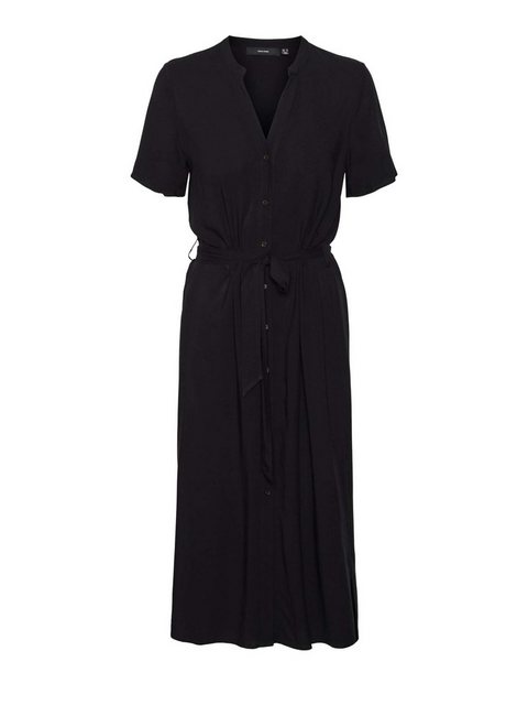 Vero Moda Shirtkleid Midi Blusen Kleid Kurzarm Tunika Dress VMVICA (lang) 5 günstig online kaufen