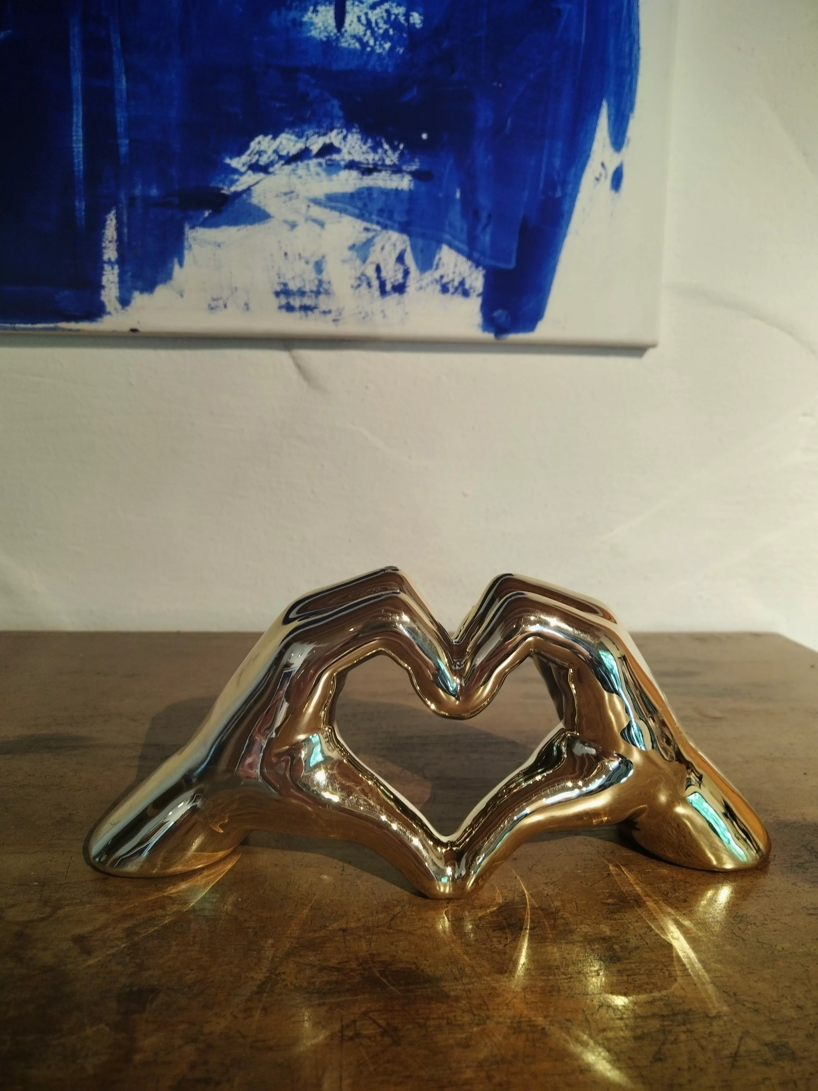 GlasArt Dekofigur Deko Skulptur Figuren Hand günstig online kaufen