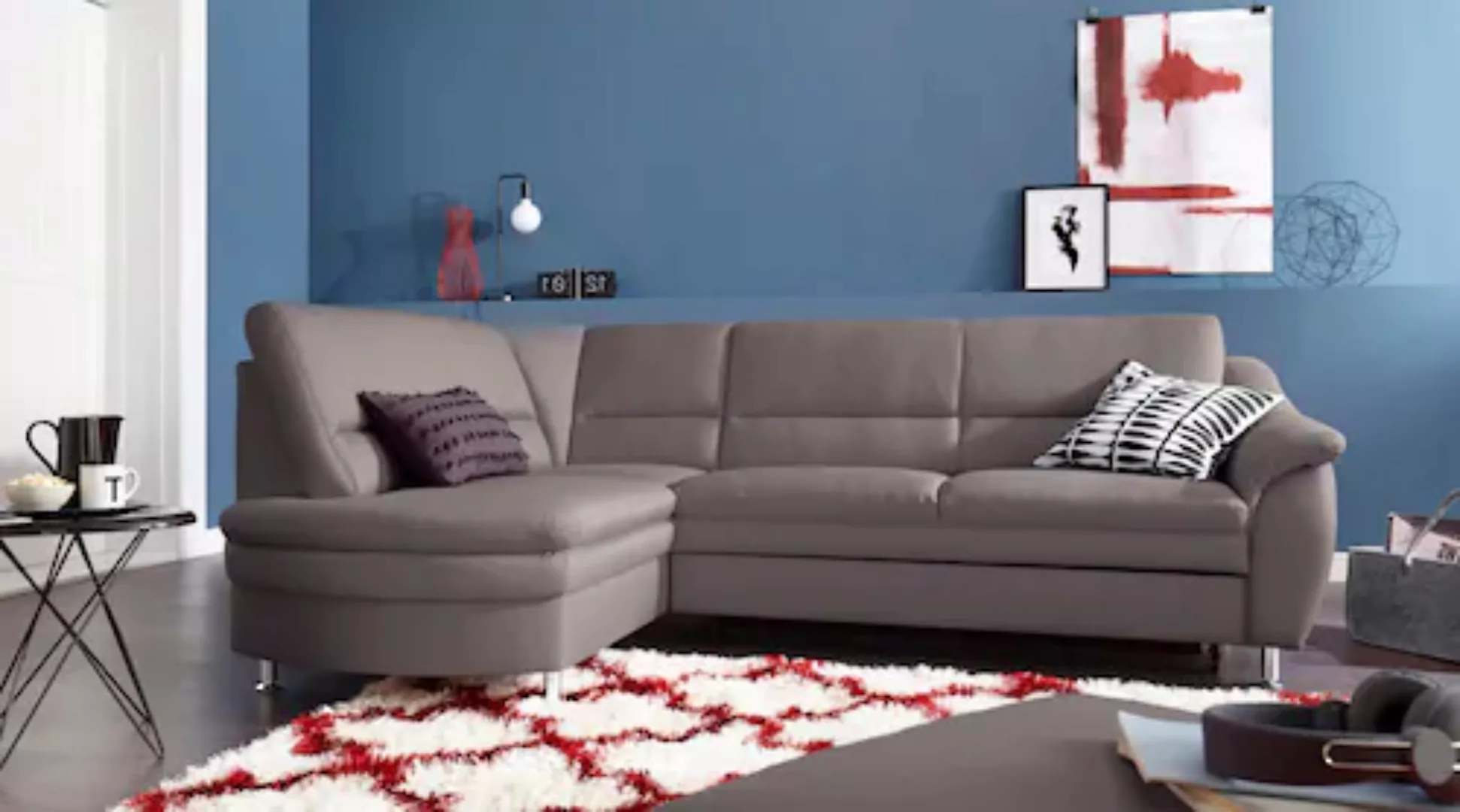 sit&more Ecksofa "Cardoso L-Form", mit Federkern, wahlweise mit Bettfunktio günstig online kaufen