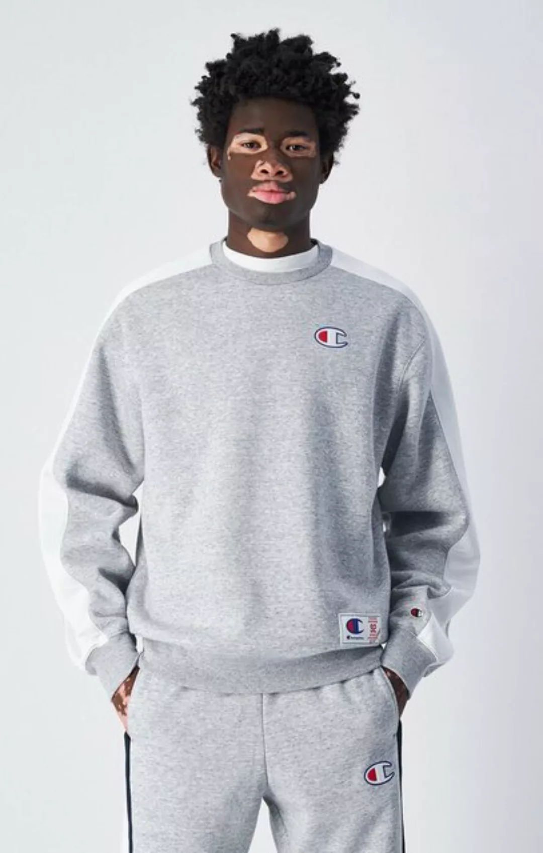 Champion Sweatshirt Crewneck Sweatshirt NOXM/WHT günstig online kaufen