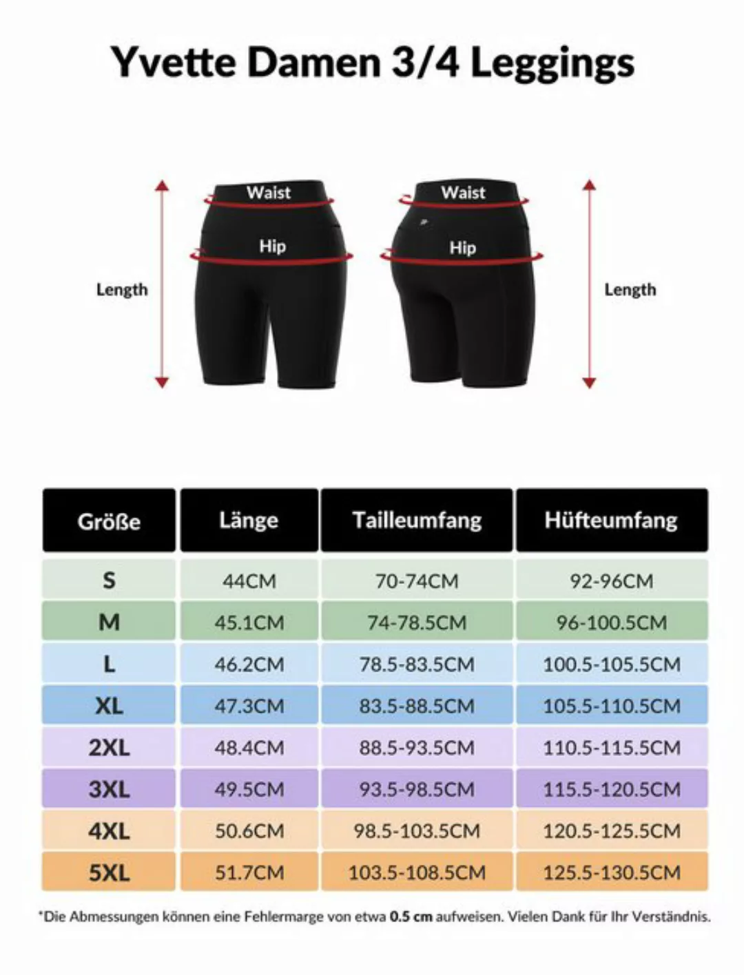 Yvette Radlerhose mit Tasche Damen Kurze Leggings Sport Gym Fitness Shorts, günstig online kaufen