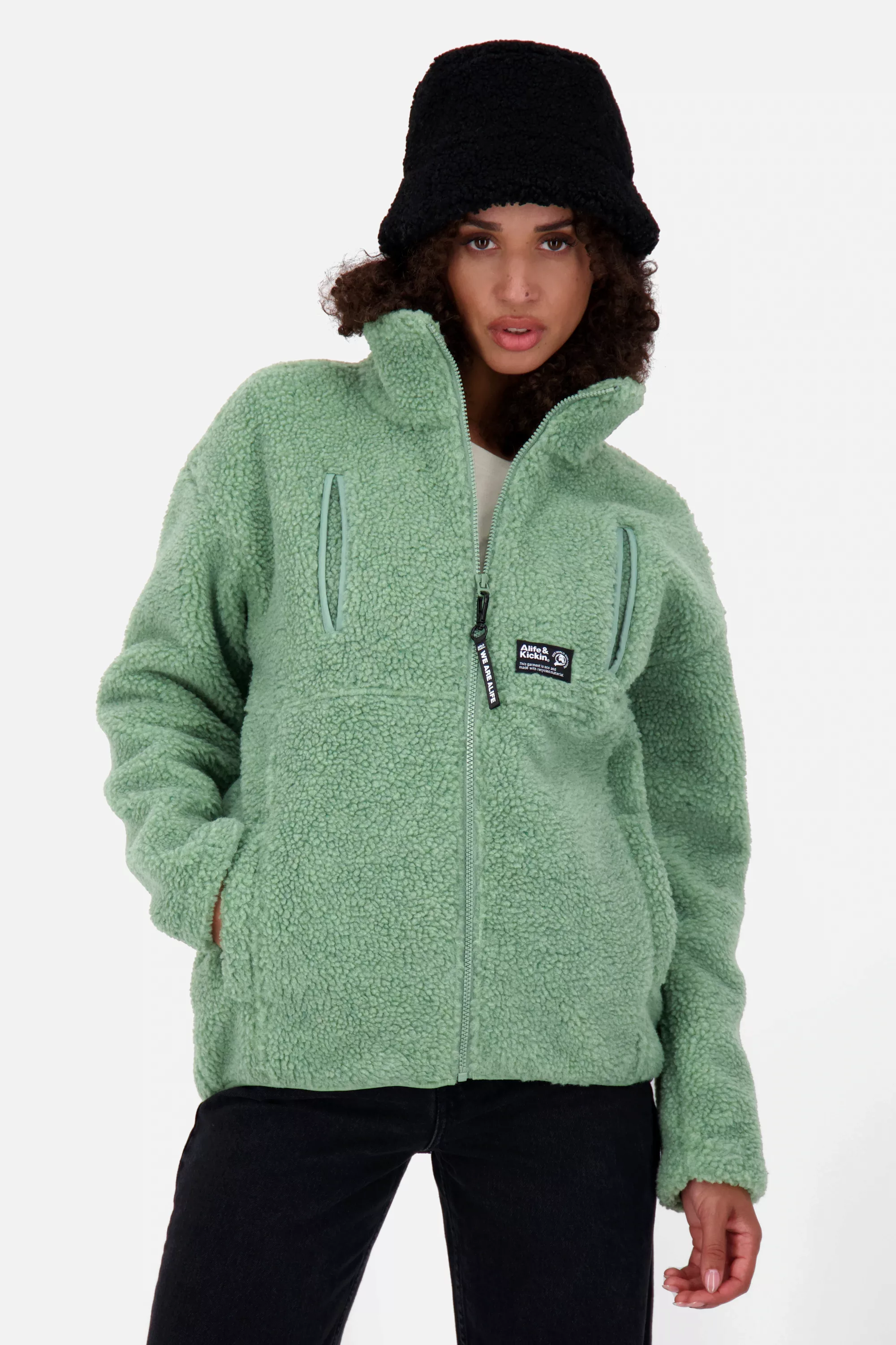 Alife & Kickin Sweatjacke "KaluaAK G Teddy Sweat Jacket Damen Sweatjacke" günstig online kaufen