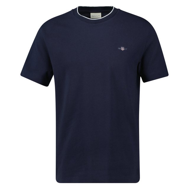 Gant T-Shirt Herren Pique-T-Shirt - PIQUE T-SHIRT, Kurzarm, (Packung, 1er P günstig online kaufen