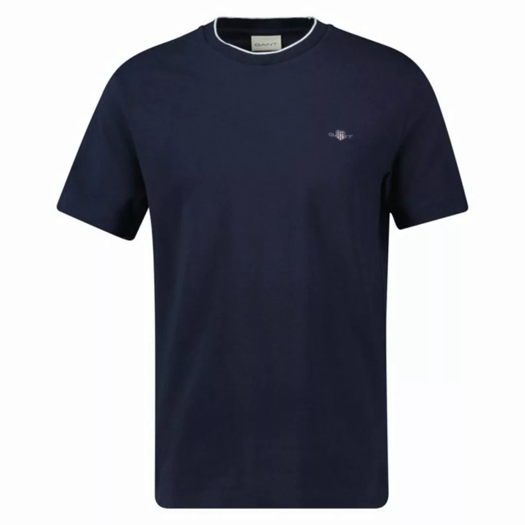 Gant T-Shirt Herren Pique-T-Shirt - PIQUE T-SHIRT, Kurzarm, (Packung, 1er P günstig online kaufen