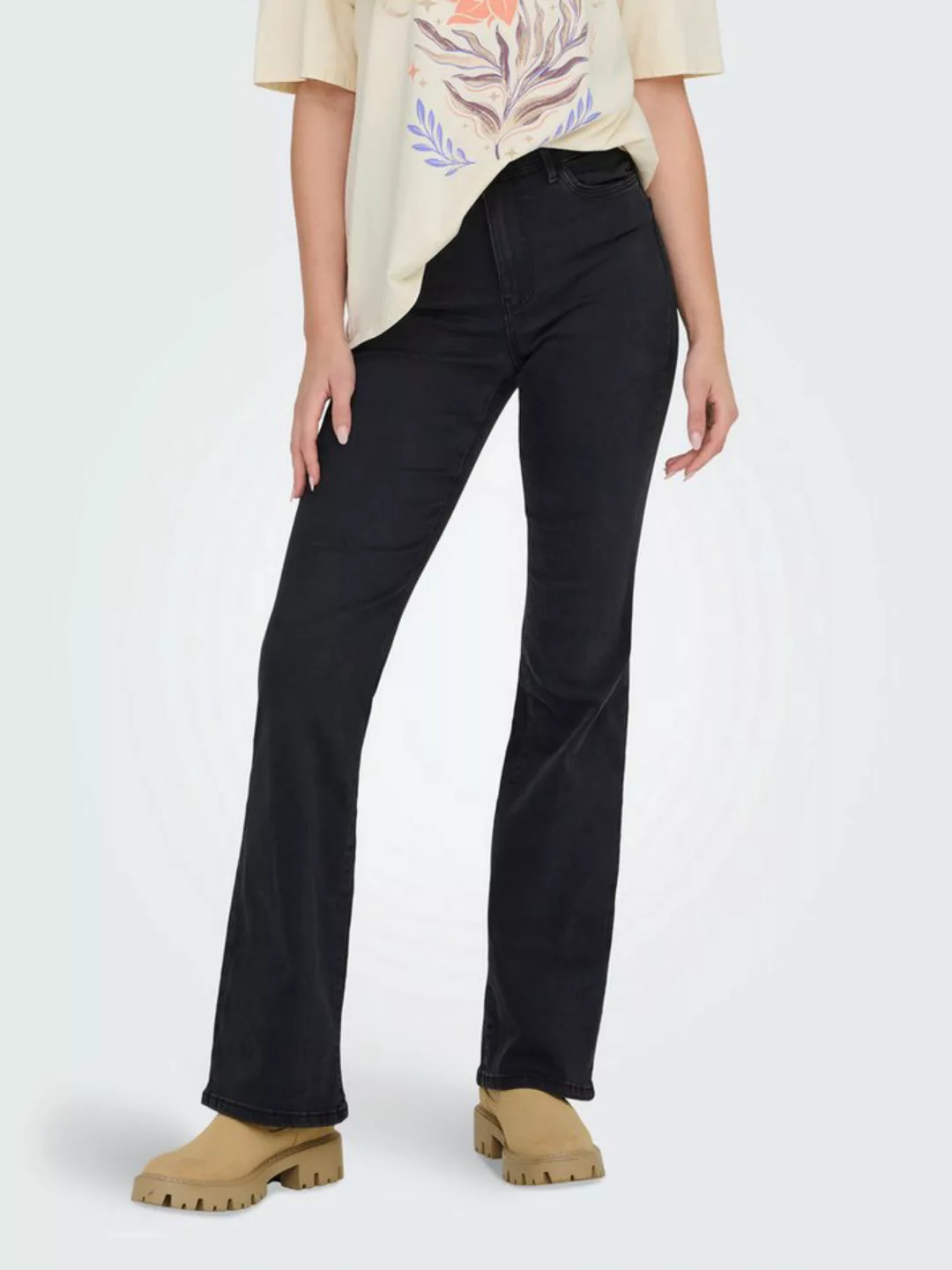 ONLY Bootcut-Jeans ONLWAUW MID WAIST FLARED DNM PIM günstig online kaufen