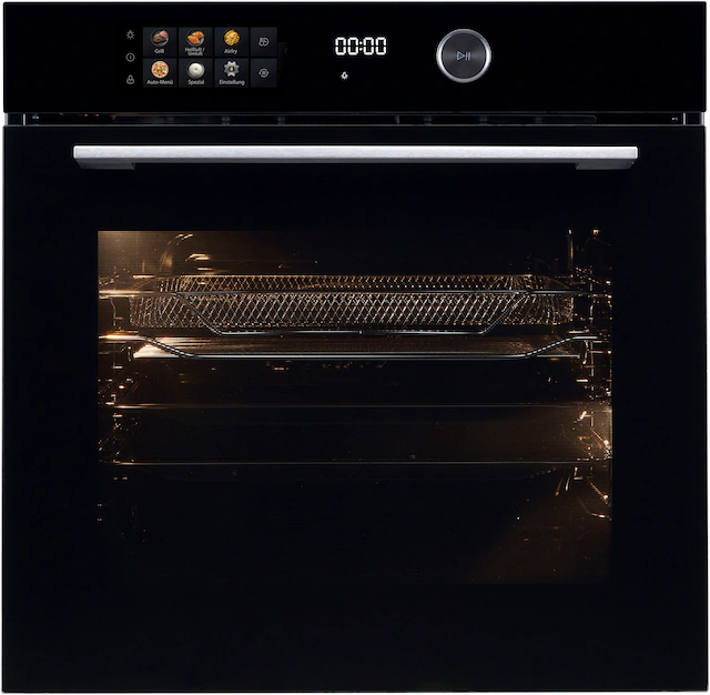 Hanseatic Einbaubackofen »HBO7214FA2«, mit 2-fach-Teleskopauszug, Aqua-Rein günstig online kaufen
