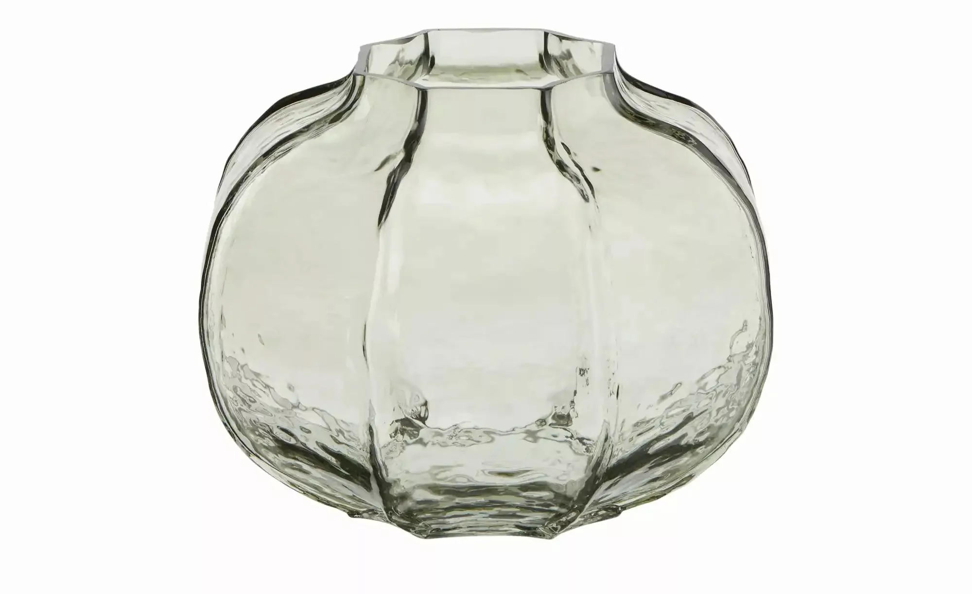 HOME STORY Vase   ¦ grau ¦ Glas ¦ Maße (cm): H: 18  Ø: 23 Accessoires > Vas günstig online kaufen