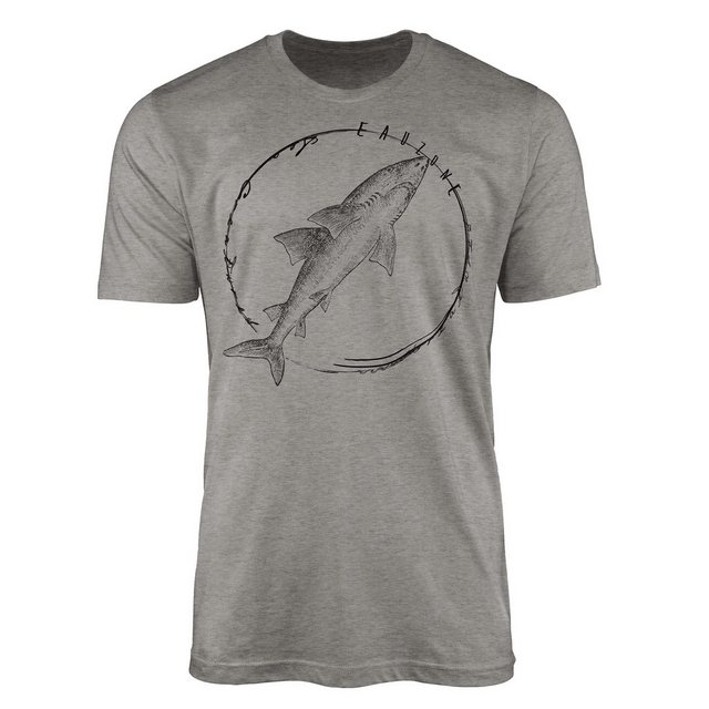 Sinus Art T-Shirt T-Shirt Tiefsee Fische - Serie: Sea Creatures, feine Stru günstig online kaufen