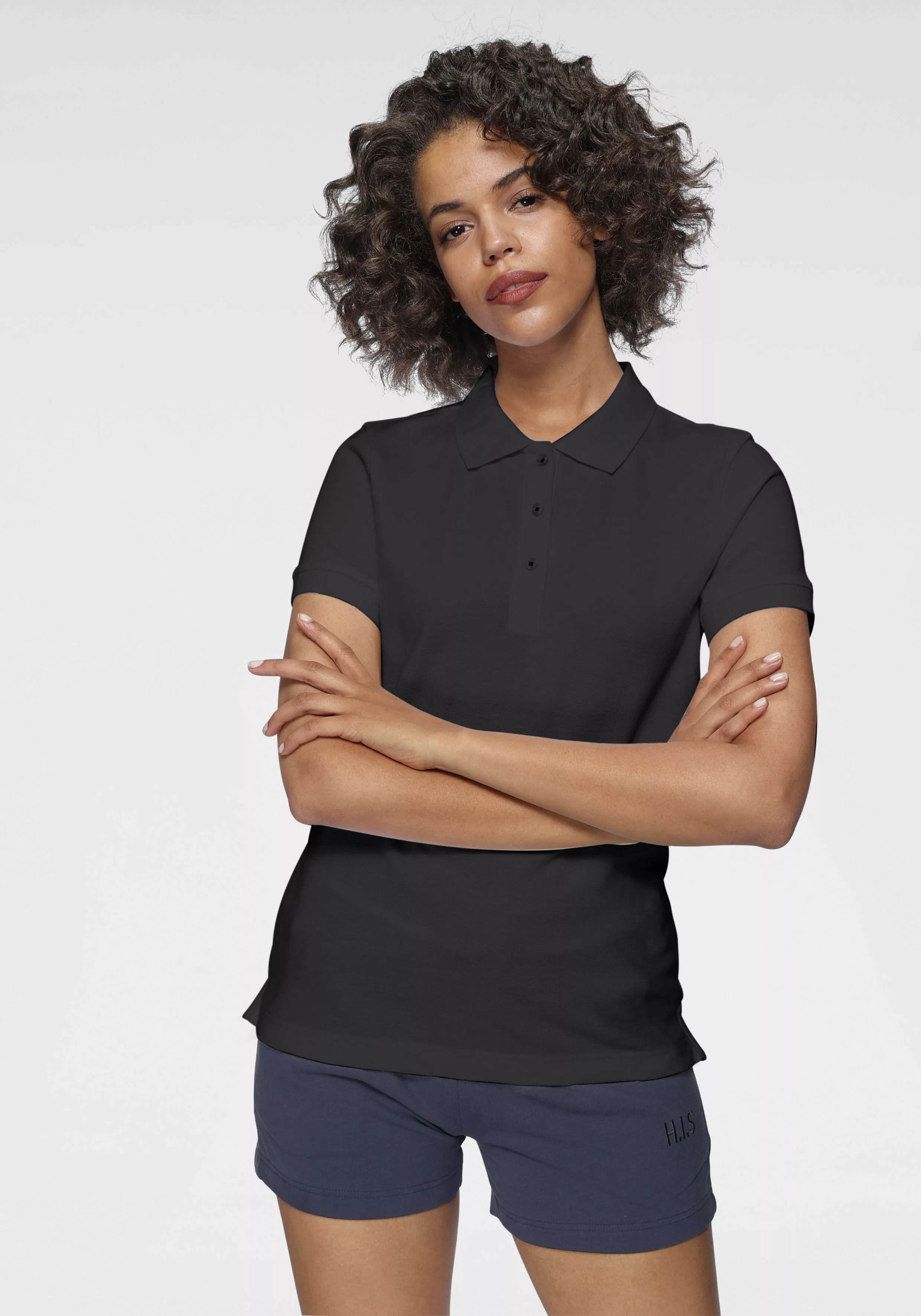 Eastwind Poloshirt, Kurzarm, figurumschmeichelnder Schnitt, Polokragen günstig online kaufen