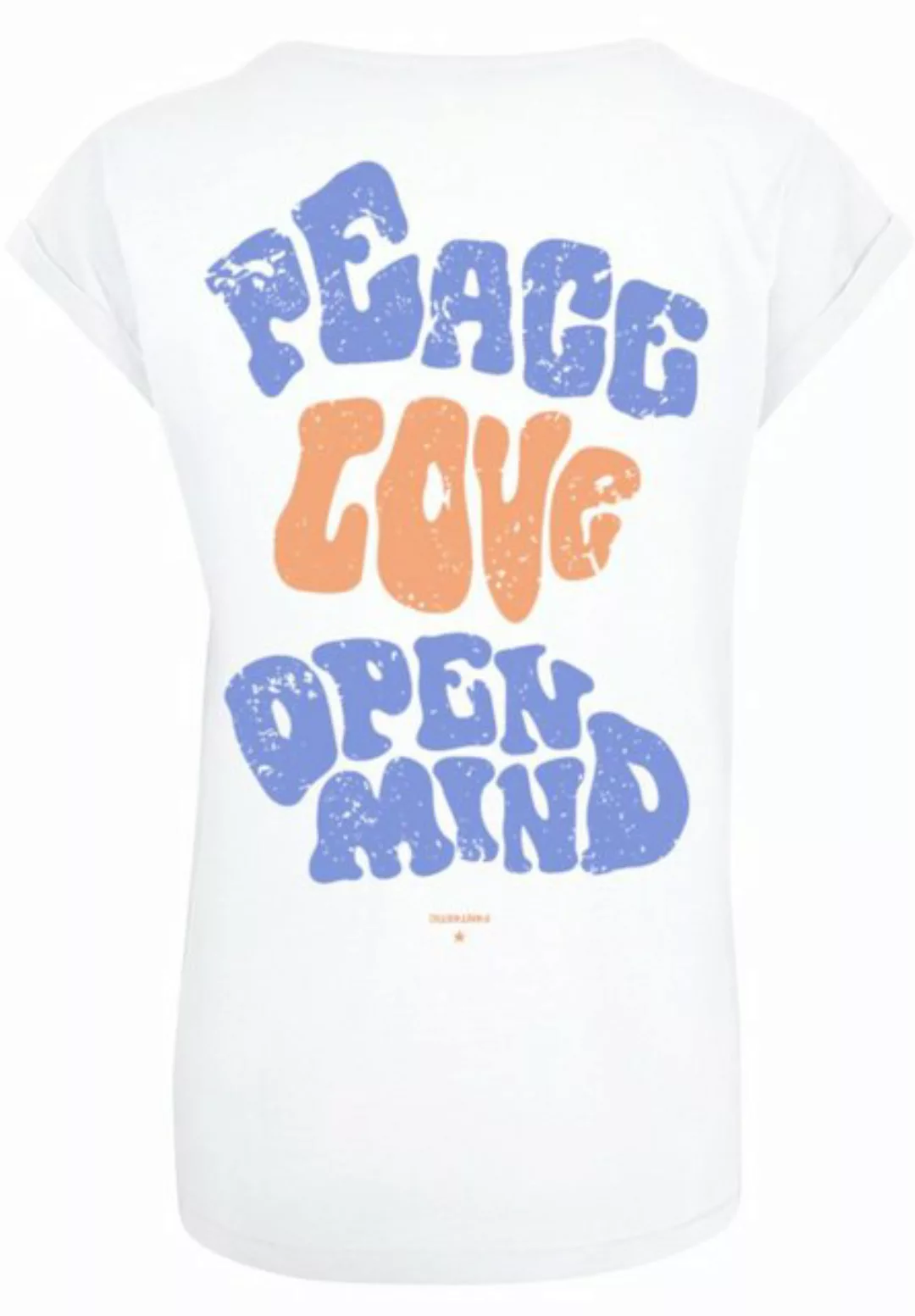 F4NT4STIC T-Shirt Peace Love and Open Mind Print günstig online kaufen