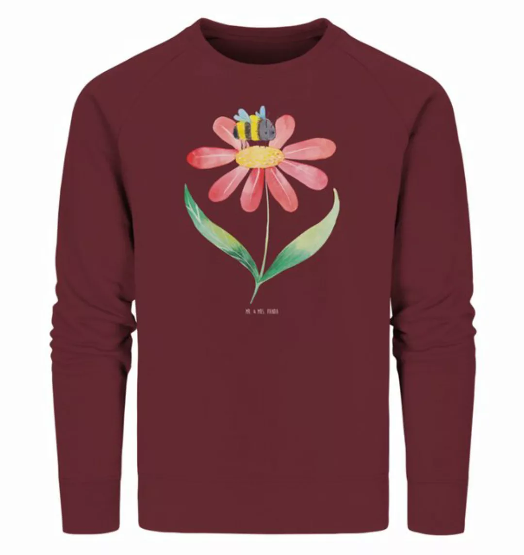 Mr. & Mrs. Panda Longpullover Größe L Hummel Blume - Burgundy - Geschenk, T günstig online kaufen