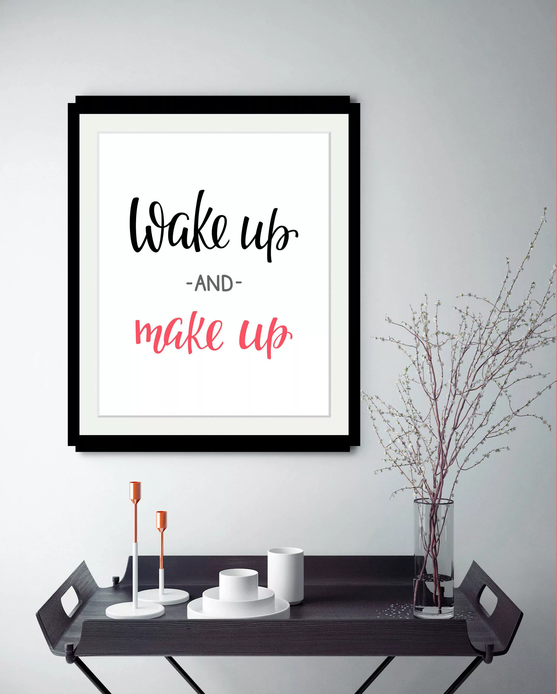 queence Bild "Wake up", in 3 Größen, gerahmt günstig online kaufen