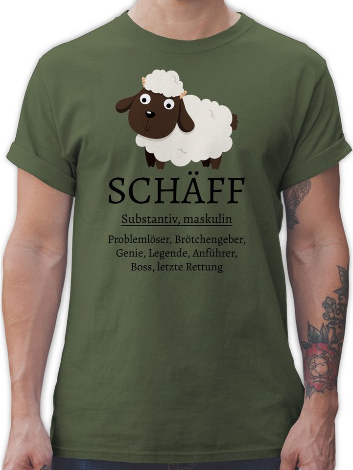 Shirtracer T-Shirt Schäff substantiv, Geschenk Chef, Geschenke Chef, Gesche günstig online kaufen