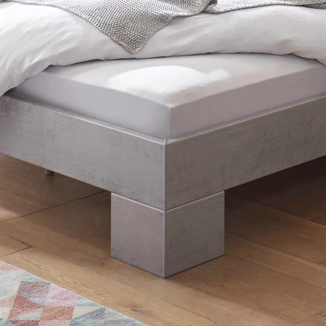 Jugendbett in Beton Grau modern günstig online kaufen