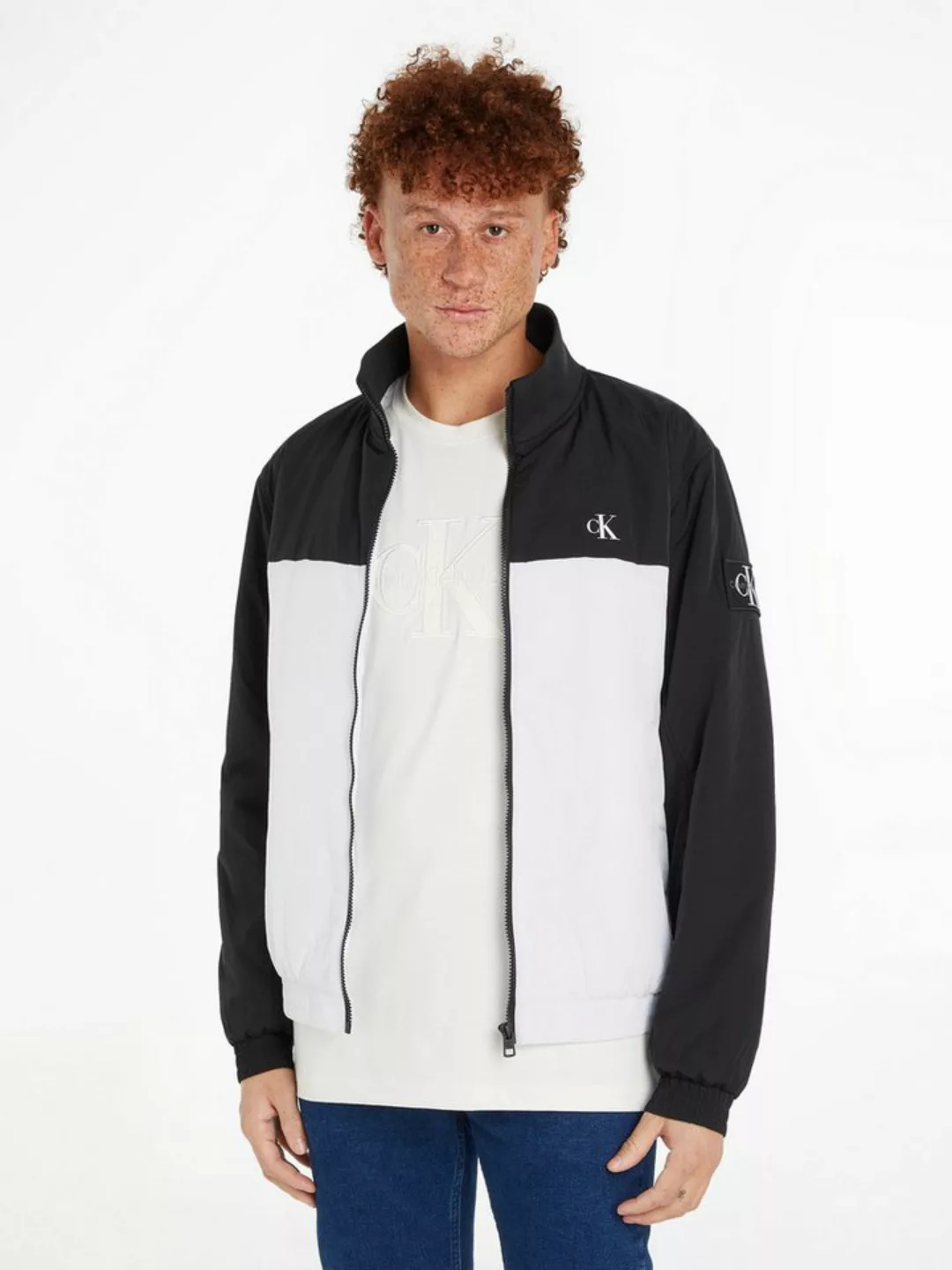 Calvin Klein Jeans Collegejacke PADDED HARRINGTON mit Logoprägung günstig online kaufen