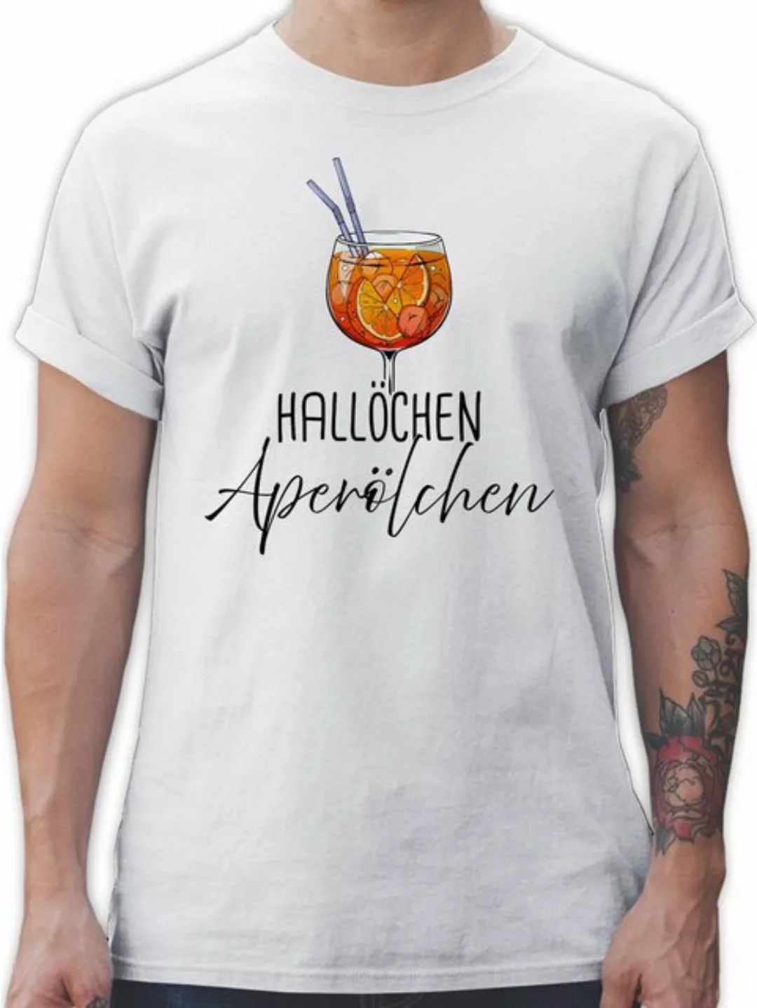 Shirtracer T-Shirt Hallöchen Aperölchen I Aperol Spritz Mädelsabend I Apero günstig online kaufen