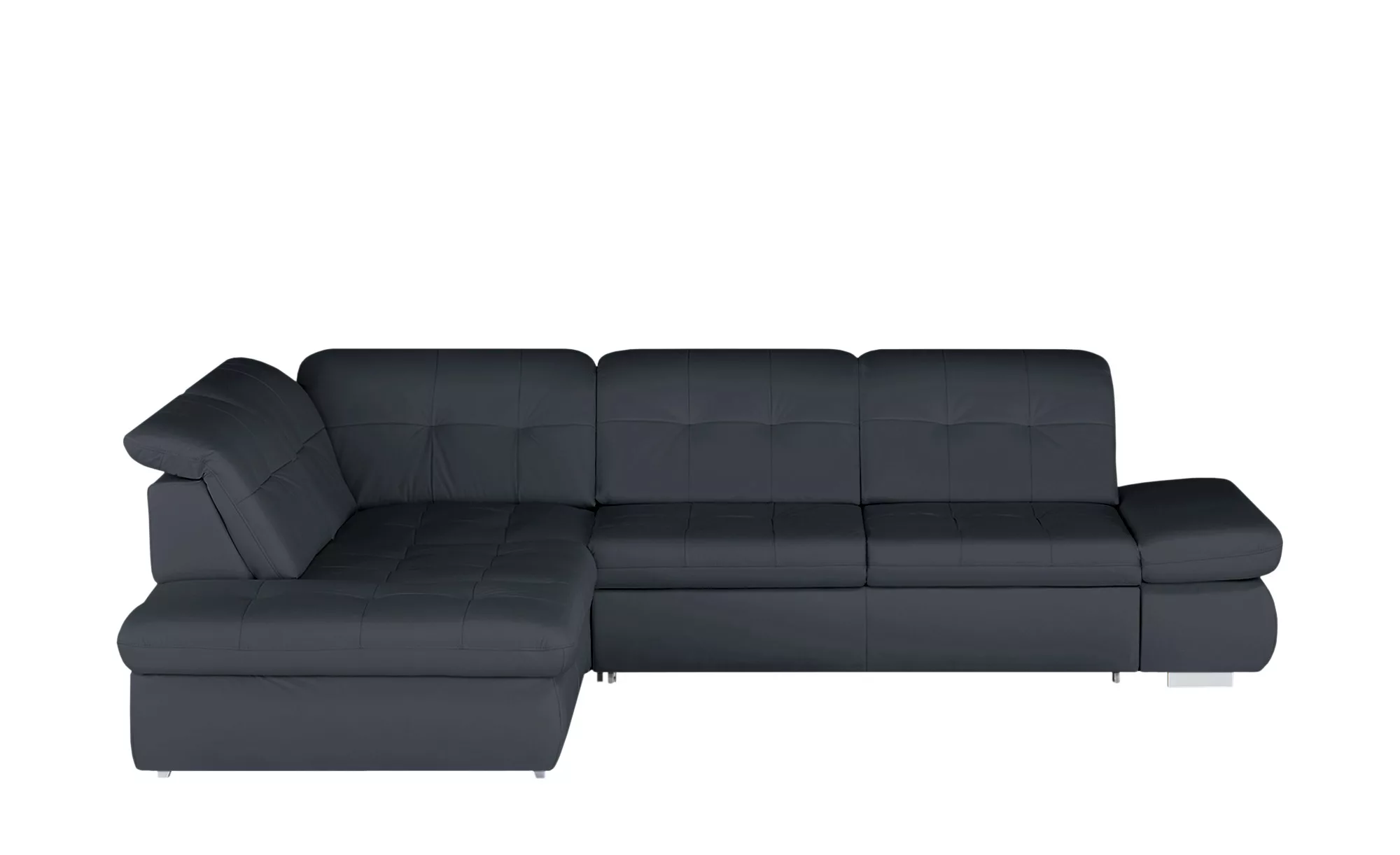 meinSofa Ecksofa Leder  Spencer - blau - Polstermöbel > Sofas > Ecksofas - günstig online kaufen