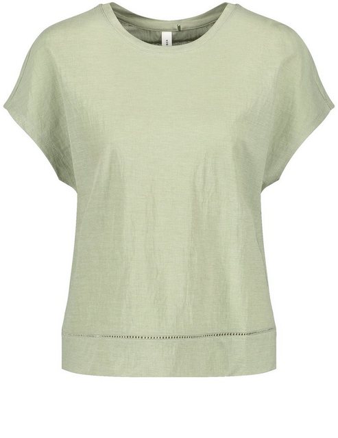 GERRY WEBER Kurzarmshirt Kurzarmshirt mit Lochstickerei günstig online kaufen