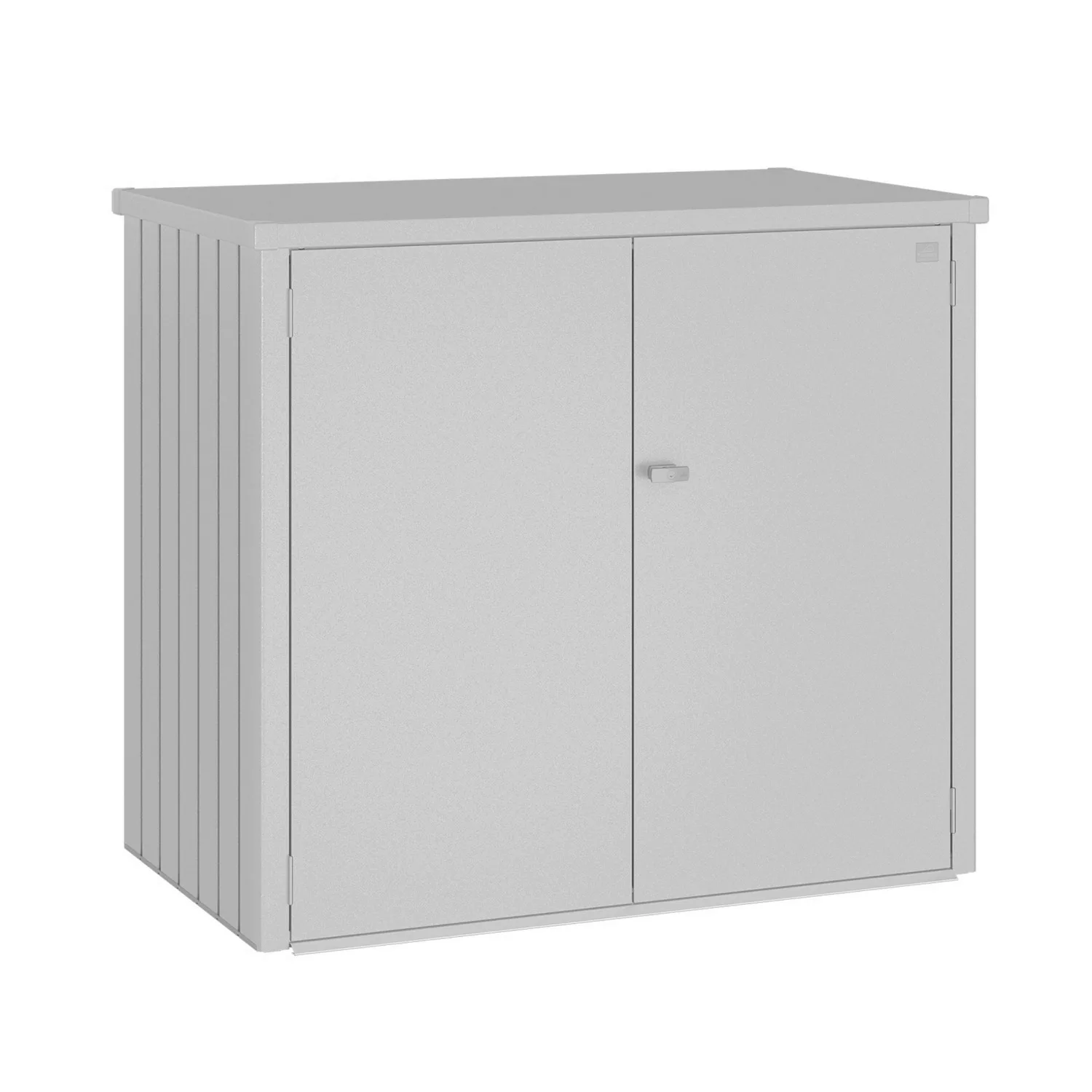 Biohort Mülltonnenbox Alex Duo 129 cm x 147 cm x 88 cm Silber-Metallic günstig online kaufen