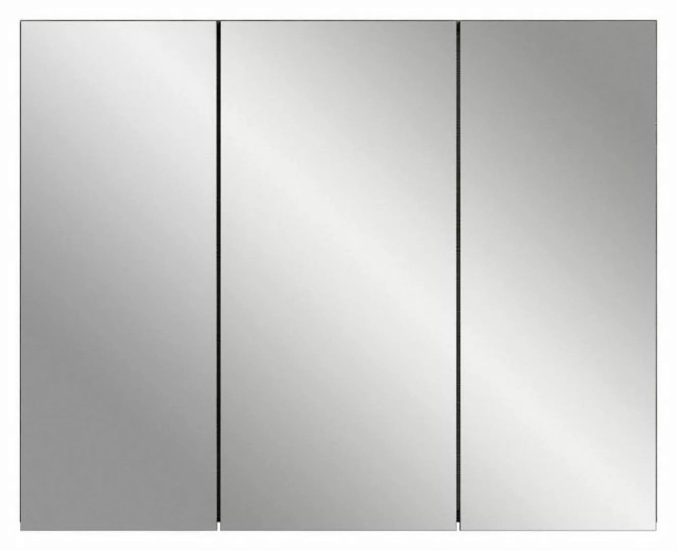 ebuy24 Badezimmerspiegelschrank Silver Spiegelschrank Bad 3 Türen rauchfarb günstig online kaufen