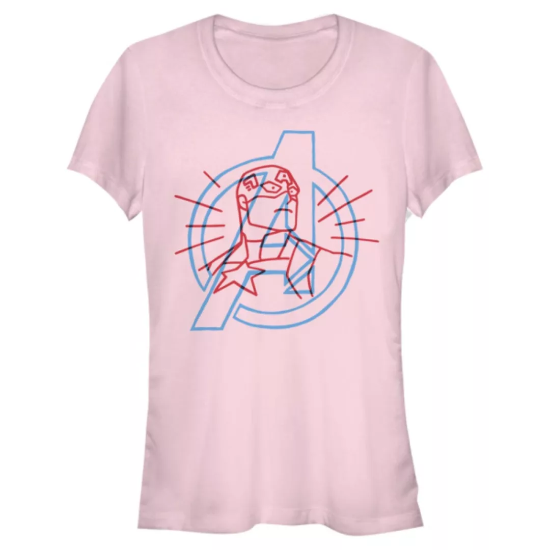 Marvel - Avengers - Logo Cap Doodle Avengers - Frauen T-Shirt günstig online kaufen