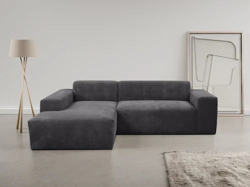 WERK2 Ecksofa "Zeus-L", Curvy Trend Ecksofa mit urbaner Optik günstig online kaufen