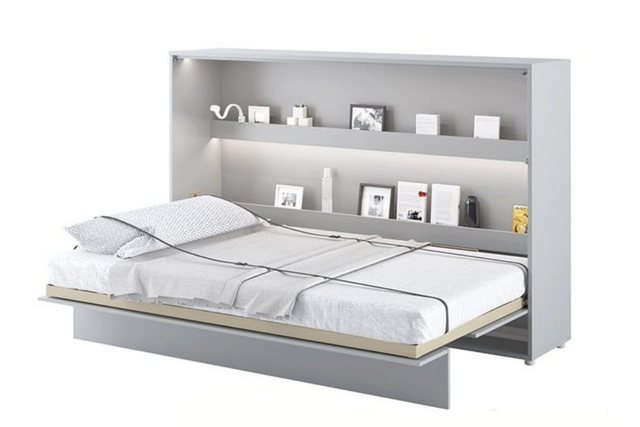 Friderik-EU Schrankbett Horizontal Wandklappbett mit Matratze und LED, Bed günstig online kaufen