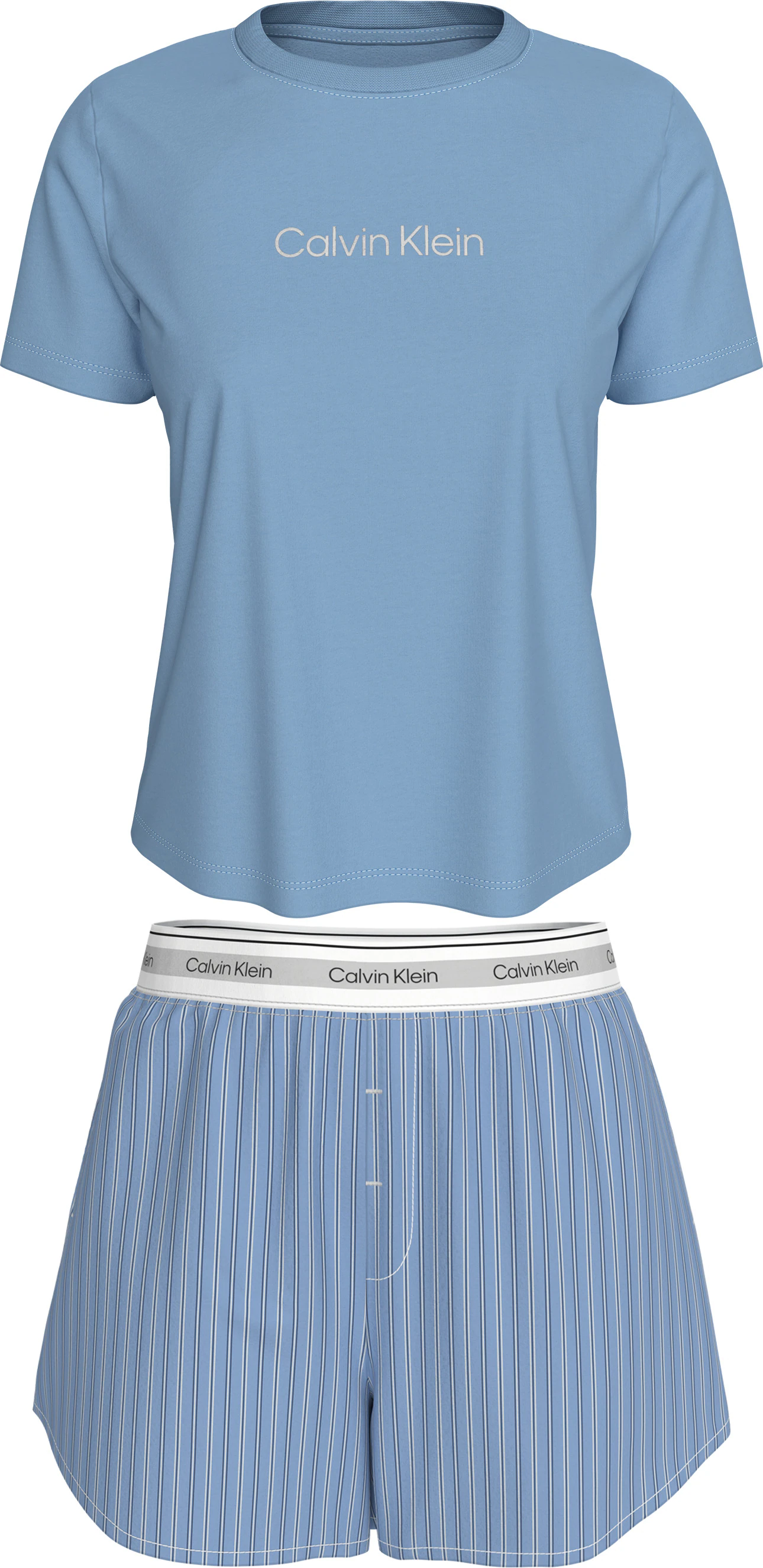 Calvin Klein Underwear Schlafanzug "S/S TEE SHORT SET", Mit elastischem Bun günstig online kaufen