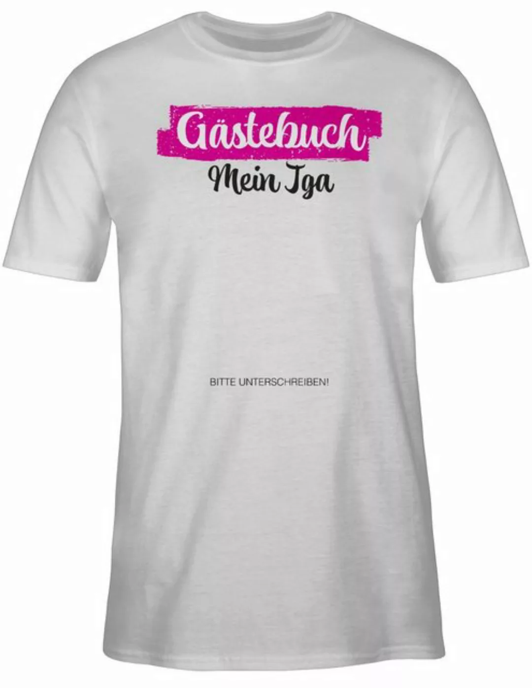 Shirtracer T-Shirt JGA Gästebuch I Gästeliste Unterschreiben JGA Männer günstig online kaufen