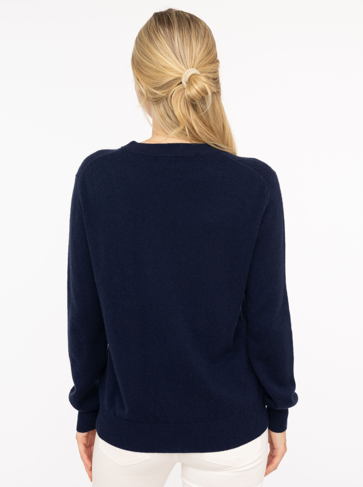 Zwillingsherz Strickpullover "Duck", Rundhals,aus reinem Kaschmir mit große günstig online kaufen
