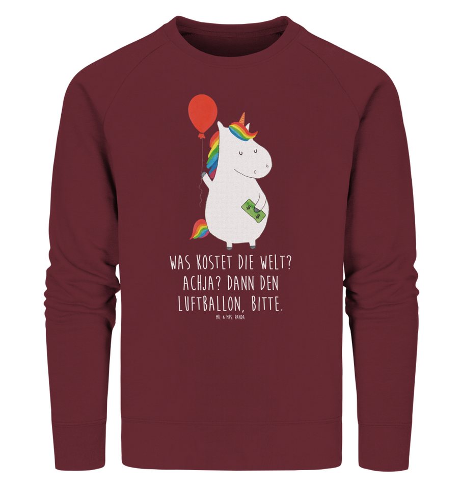 Mr. & Mrs. Panda Longpullover Größe S Einhorn Luftballon - Burgundy - Gesch günstig online kaufen